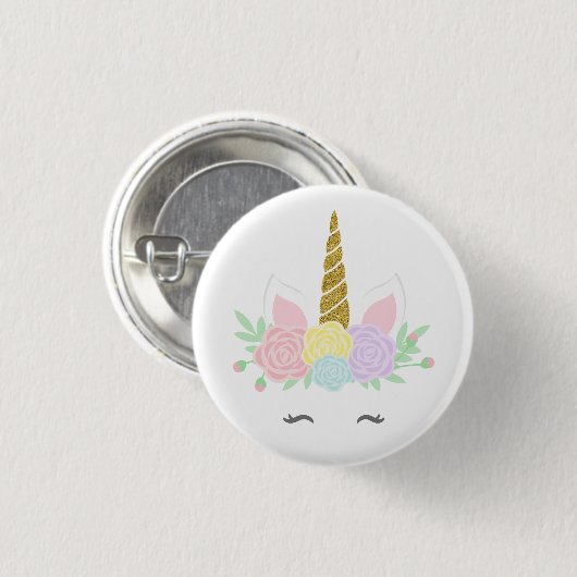  unicorn badge ronde button 3,2 cm (Voorkant /achterkant)