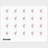 Unicorn Ballerina Ballet Ronde Sticker (Vel)