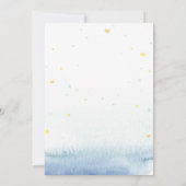 Unicorn, ballonnen, Baby shower van sterren Kaart (Achterkant)