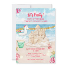 Unicorn Beach Summer Birthday Download