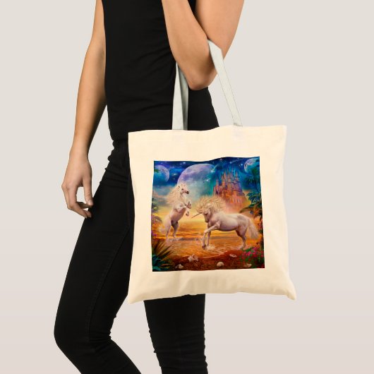 Unicorn Beach Tote Bag (Voorkant (product))