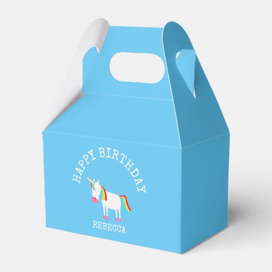 Unicorn Bedankdoosjes (Voorkant Zijde)