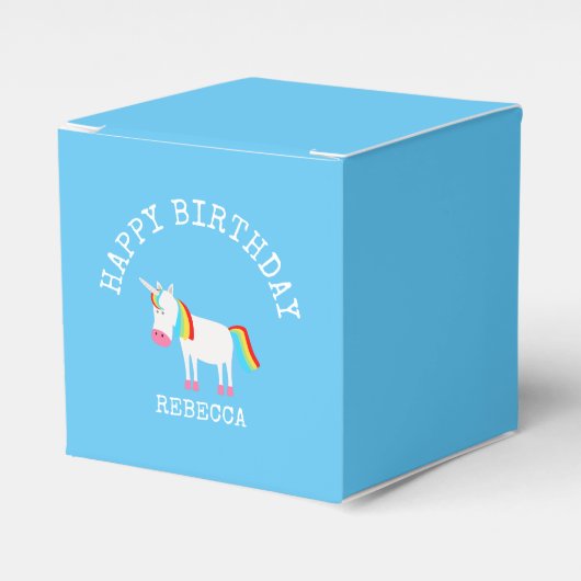 Unicorn Bedankdoosjes (Voorkant Zijde)
