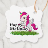 Unicorn Bedankjes Labels (Achterkant)