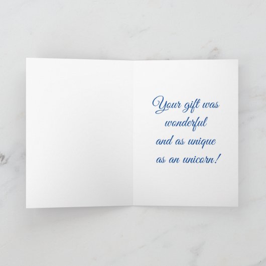 Unicorn Bedankt (Binnen)