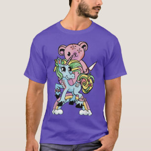 Unicorn Beer Rainbow Kawaii Pastel Gothic Cute en T-shirt