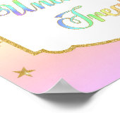 Unicorn behandelt de Rainbow van het Tabelscherm v Poster (Hoek)