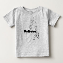 Unicorn Believe Design - Baby Fine Jersey T-Shirt