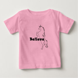 Unicorn Believe Design - Baby Fine Jersey T-Shirt