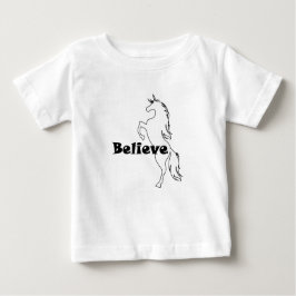 Unicorn Believe Design - Baby Fine Jersey T-Shirt