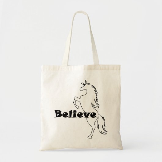 Unicorn Believe Design - Budget Tas (Voorkant)
