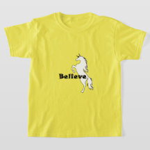 Unicorn Believe Design - Meisjes' Basic T-Shirt