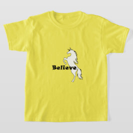 Unicorn Believe Design - Meisjes' Basic T-Shirt