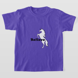 Unicorn Believe Design - Meisjes' Basic T-Shirt