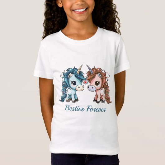 Unicorn Besties Forever T-Shirt (Voorkant)