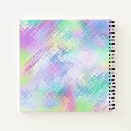 Unicorn Bicycle Monogram Sketchbook Notitieboek (Achterkant)