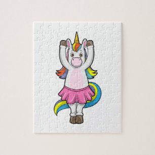 Unicorn bij Ballet Dance met Skirt Legpuzzel
