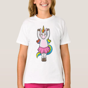 Unicorn bij Ballet Dance met Skirt T-shirt