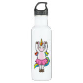 Unicorn bij Ballet Dance met Skirt Waterfles (Voorkant)