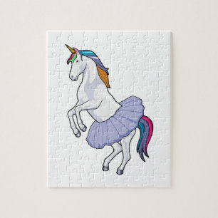 Unicorn bij Ballet met Skirt Legpuzzel