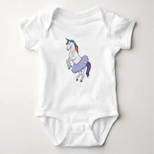 Unicorn bij Ballet met Skirt Romper (Voorkant)