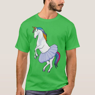 Unicorn bij Ballet met Skirt T-shirt