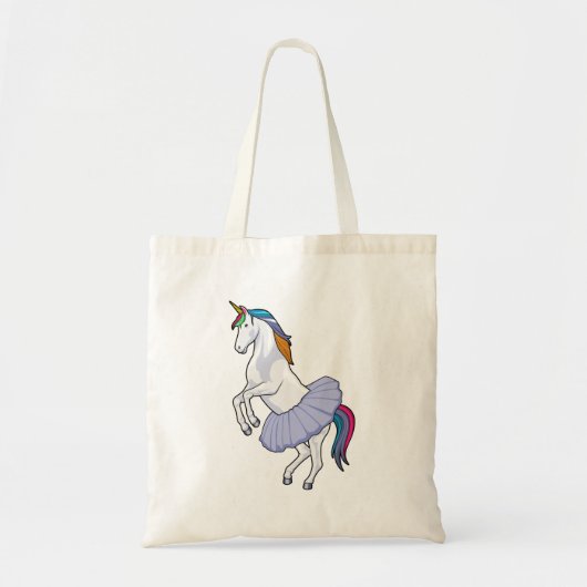 Unicorn bij Ballet met Skirt Tote Bag (Voorkant)