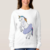 Unicorn bij Ballet met Skirt Trui (Voorkant)