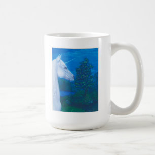 Unicorn bij de mok van het meer