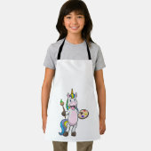 Unicorn bij het Schilderen met Borstel & Kleur Schort (Insitu)