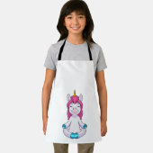 Unicorn bij Meditate in vergadering Schort (Insitu)