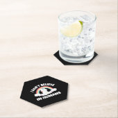 Unicorn bij mensen kartonnen onderzetters (Insitu)