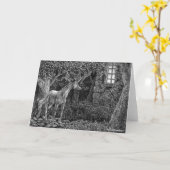 Unicorn bij Night Pen Kaart (Gele Bloem)