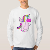 Unicorn bij vliegen t-shirt (Voorkant)