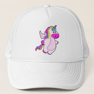 Unicorn bij vliegen trucker pet