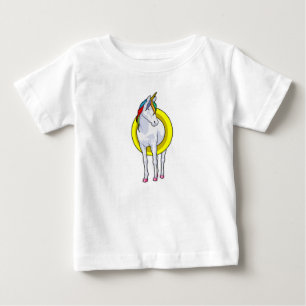 Unicorn bij zwemmen met Swim-ring