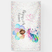 Unicorn Birthday Banner (Verticaal)