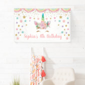 Unicorn Birthday Banner Personalized name (Insitu)