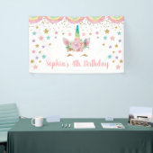 Unicorn Birthday Banner Personalized name (Beurs)