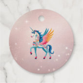 Unicorn Birthday Bedankjes Labels (Achterkant)