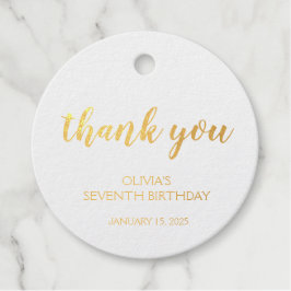 Unicorn Birthday Bedankjes Labels