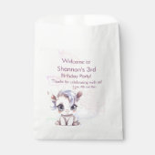 Unicorn Birthday Bedankzakje (Voorkant)