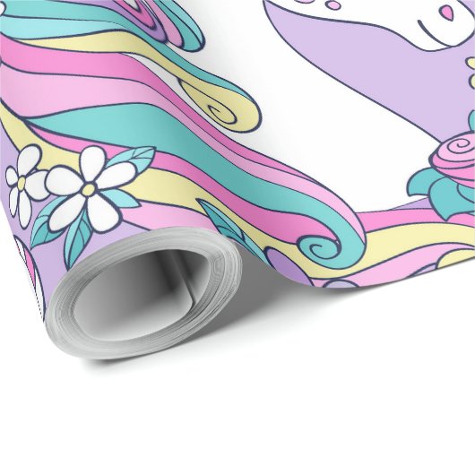 Unicorn Birthday Cadeaupapier (Rol Hoek)