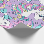 Unicorn Birthday Cadeaupapier (Hoek)