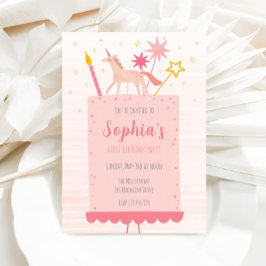 Unicorn Birthday Cake Kaart