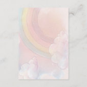 Unicorn Birthday-capsule Informatiekaartje (Achterkant)