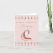 Unicorn Birthday Card Bedankkaart (Voorkant)