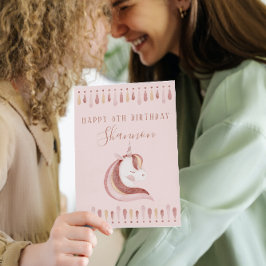 Unicorn Birthday Card Bedankkaart