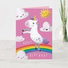 Unicorn Birthday Card Kaart