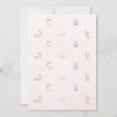 Unicorn Birthday Card Kaart (Achterkant)